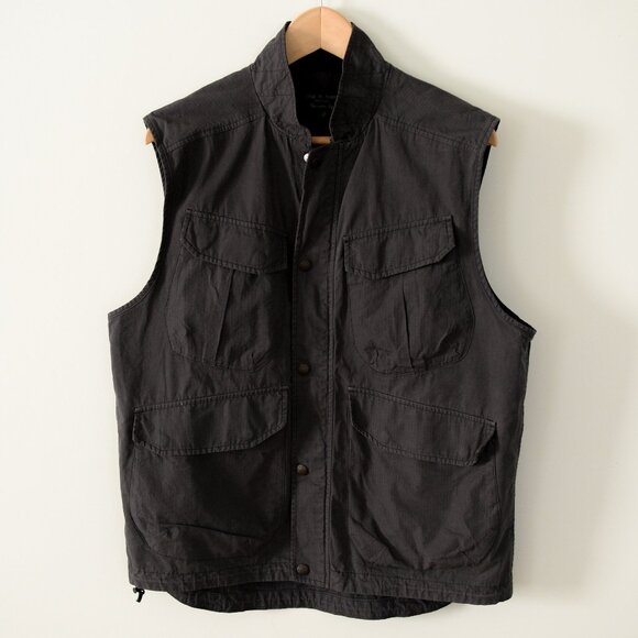 Rag & Bone Trent Oversized Cotton Ripstop Vest - Picture 1 of 8